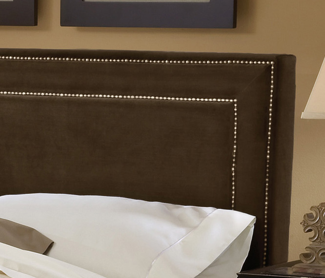 Hillsdale Amber Fabric Bed - Chocolate