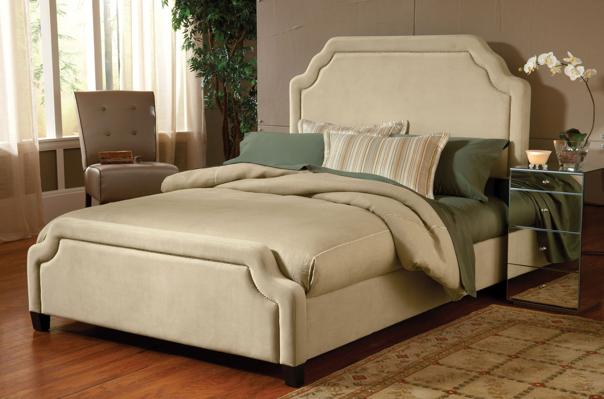 Hillsdale Carlyle Fabric Bed - Buckwheat