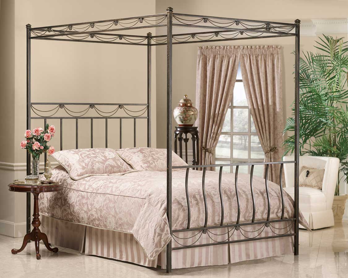 Hillsdale Camelot Metal Canopy Bed Hd 171 Cnp Bed At