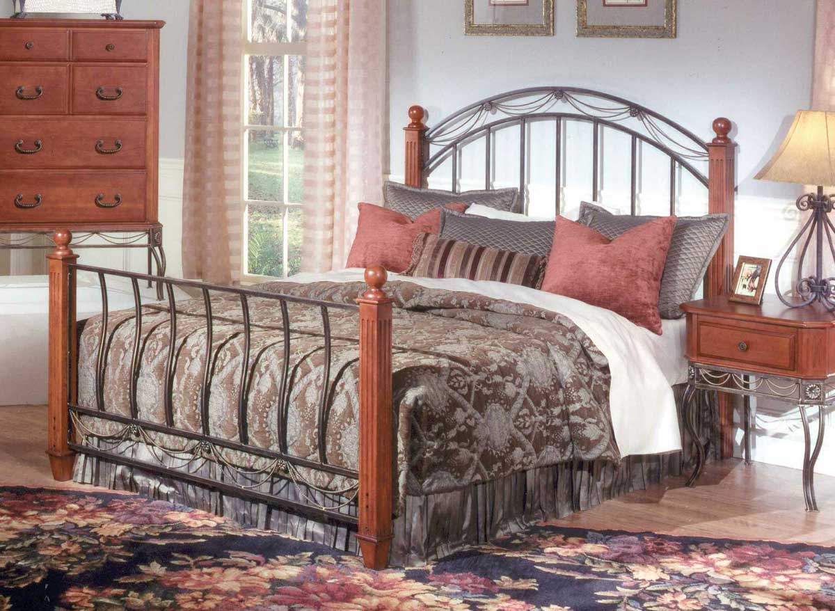 Hillsdale Camelot Cherry Wooden Post Bed