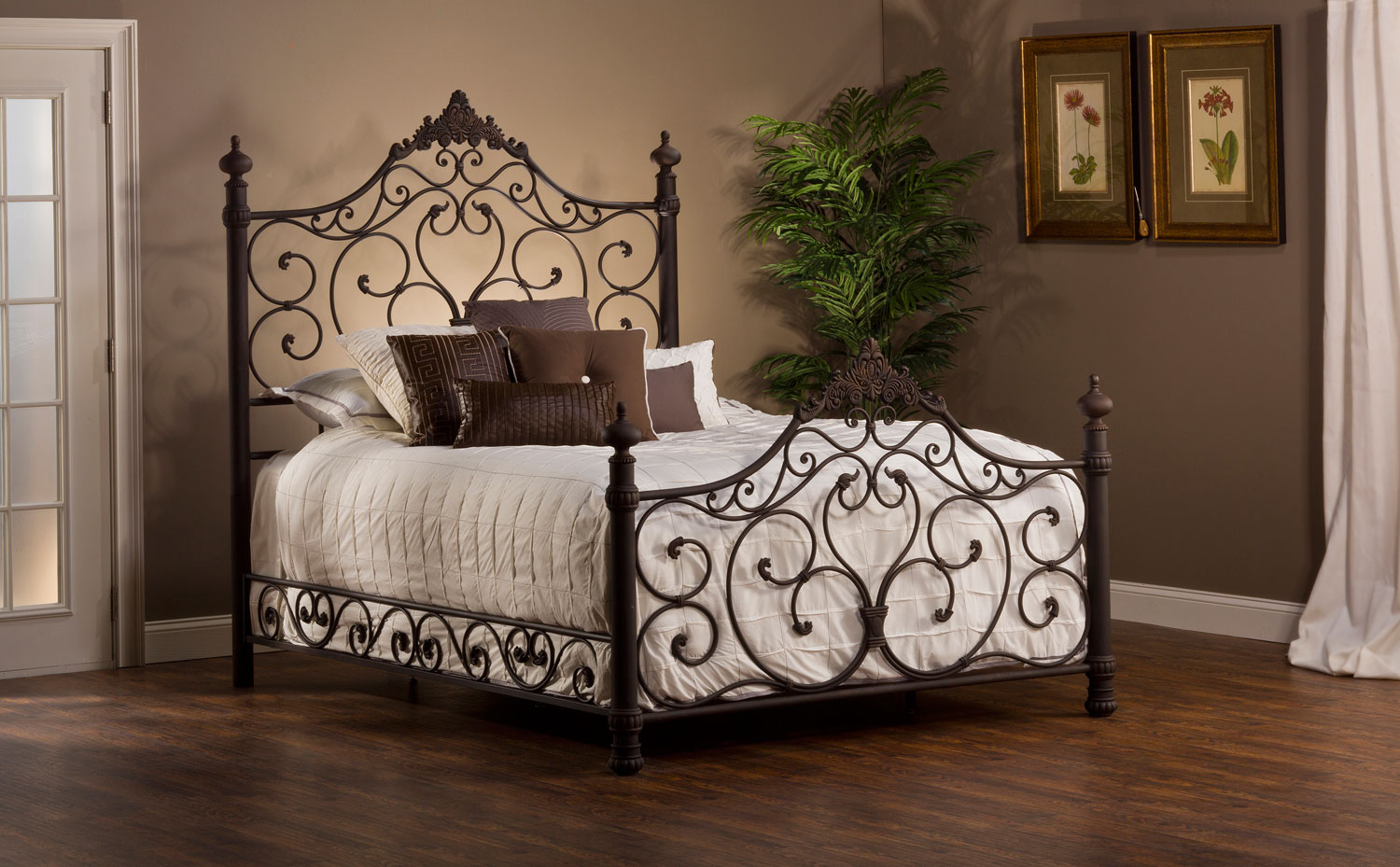 Hillsdale Baremore Metal Bed - Antique Brown