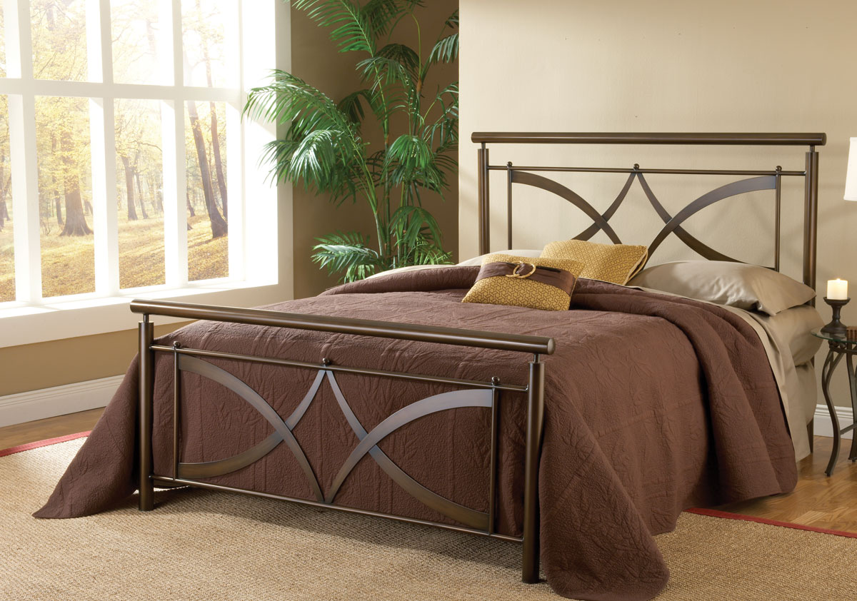 Hillsdale Marquette Bed - Brushed Copper