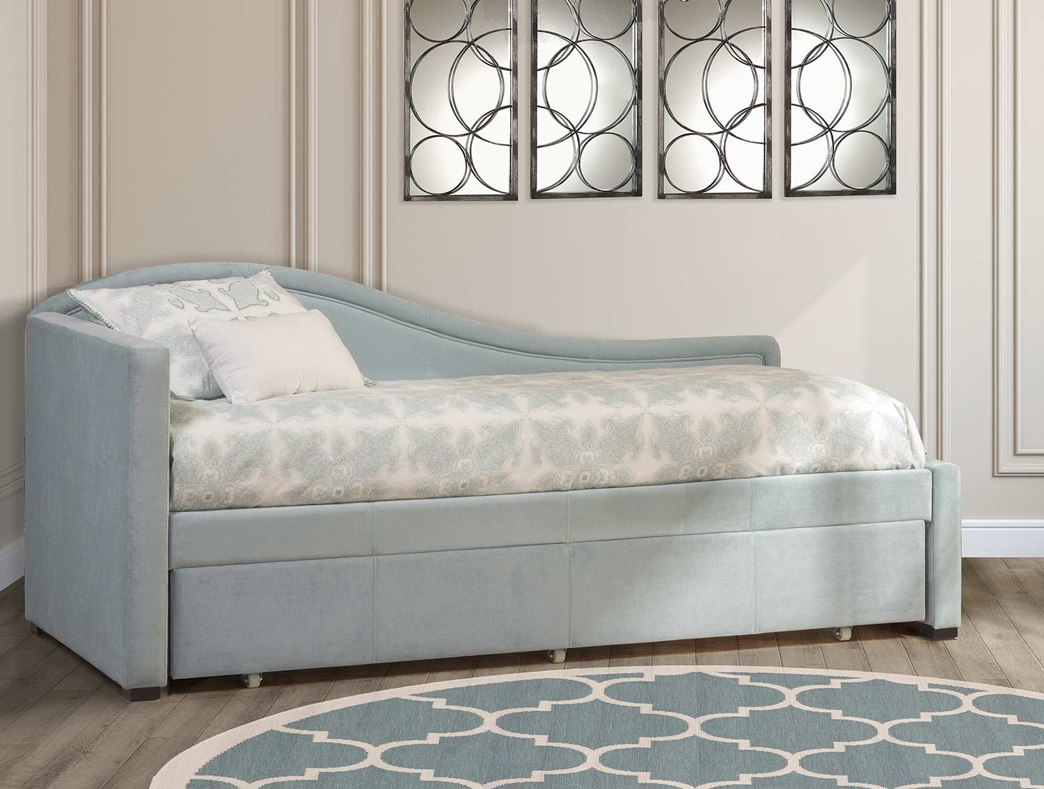 Hillsdale Olivia Daybed with Trundle - Spa/Aqua Blue