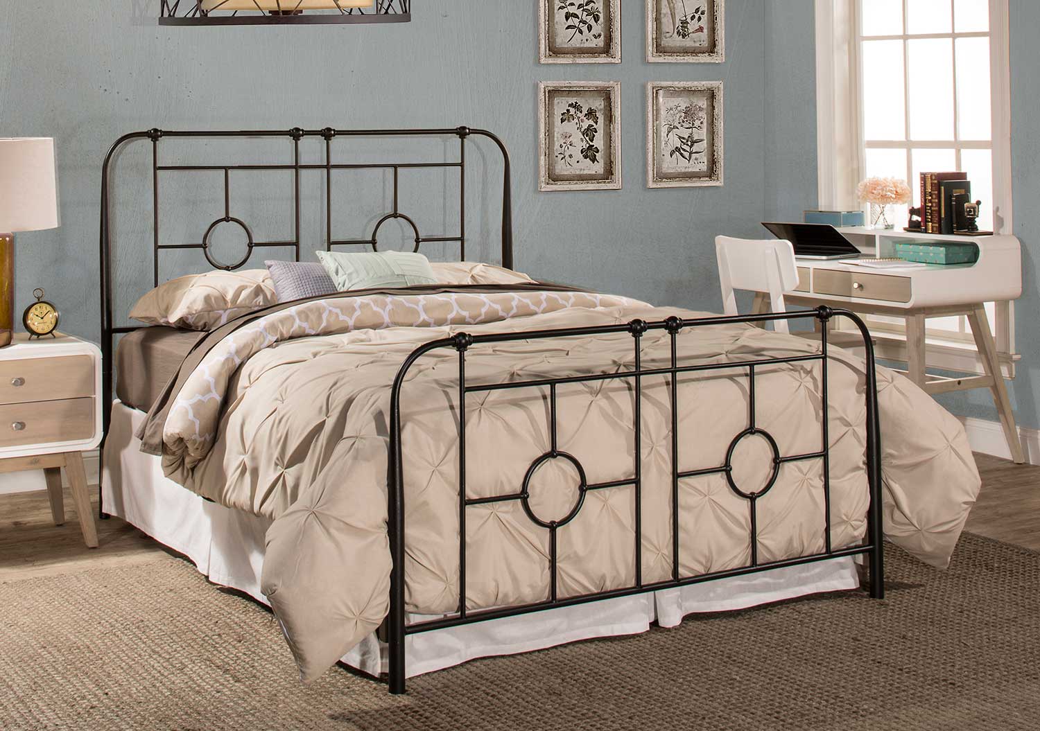 Hillsdale Trenton Bed - Black Sparkle