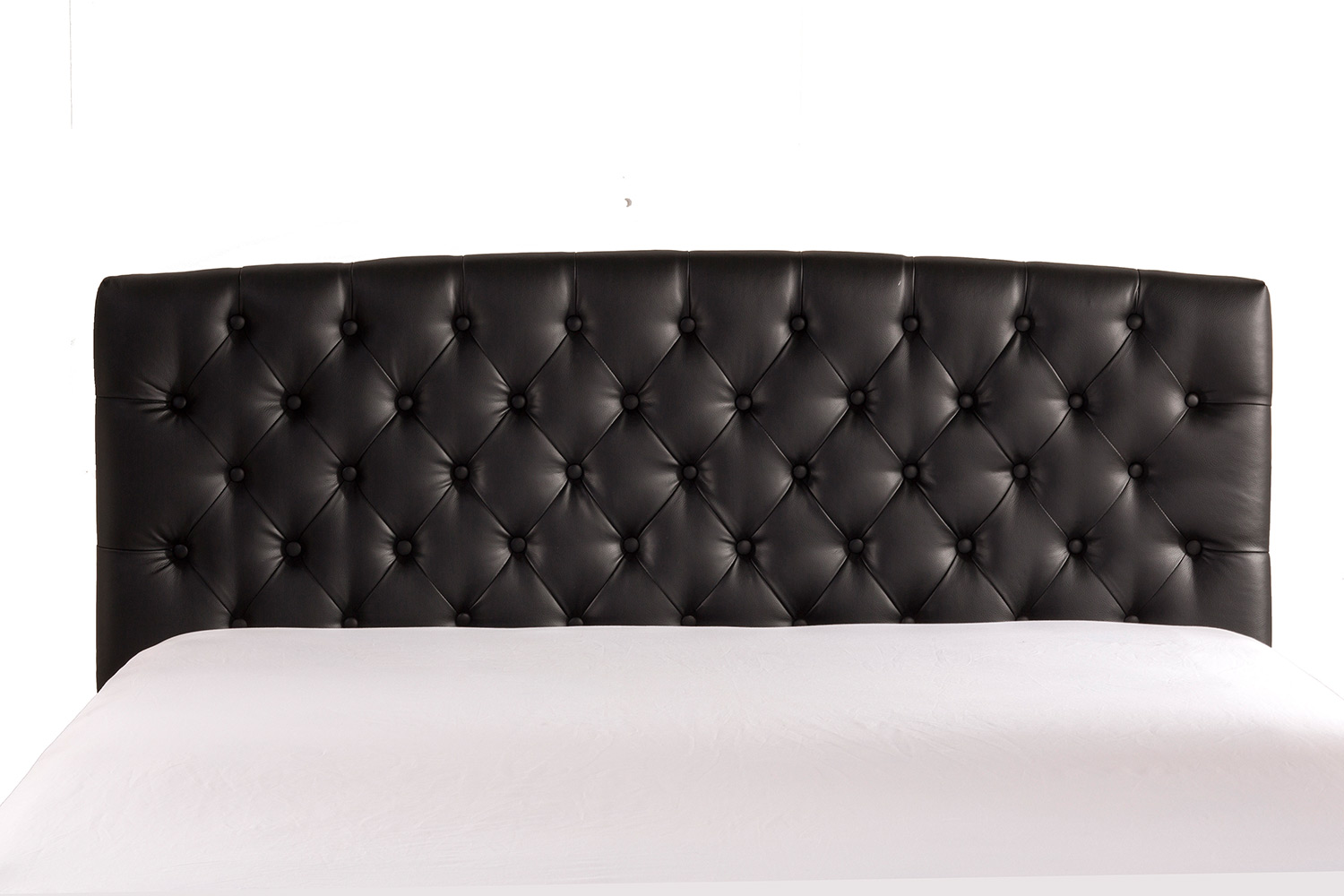 Hillsdale Hawthorne Upholstered Headboard - Black Leatherette