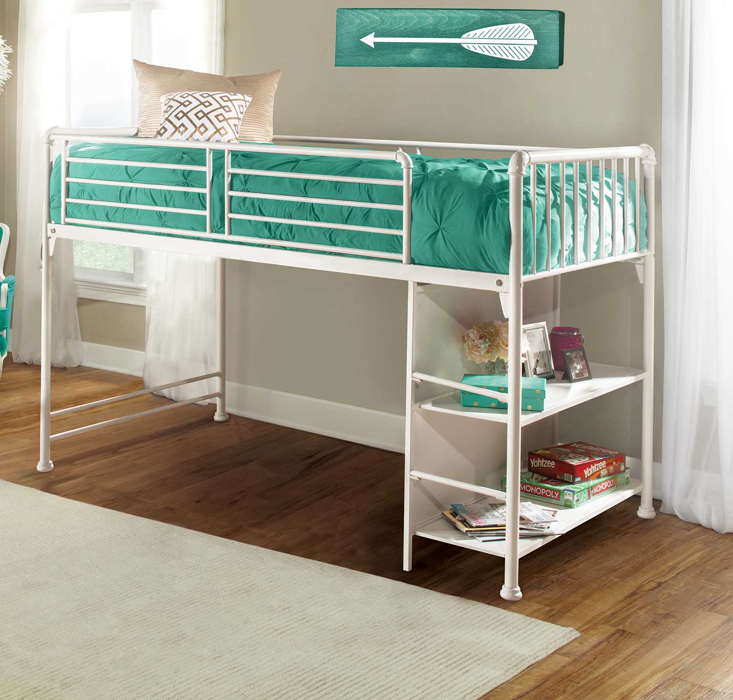 Hillsdale Brandi Junior Loft Bed - White