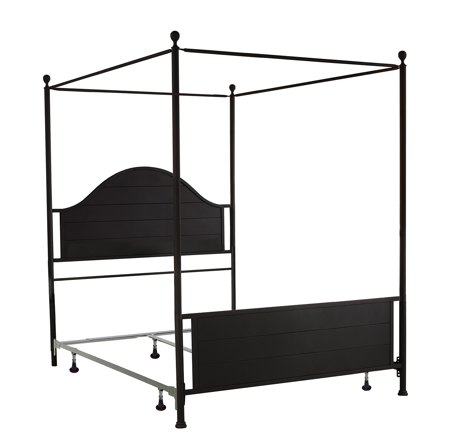 Hillsdale Cumberland Canopy Bed - Textured Black
