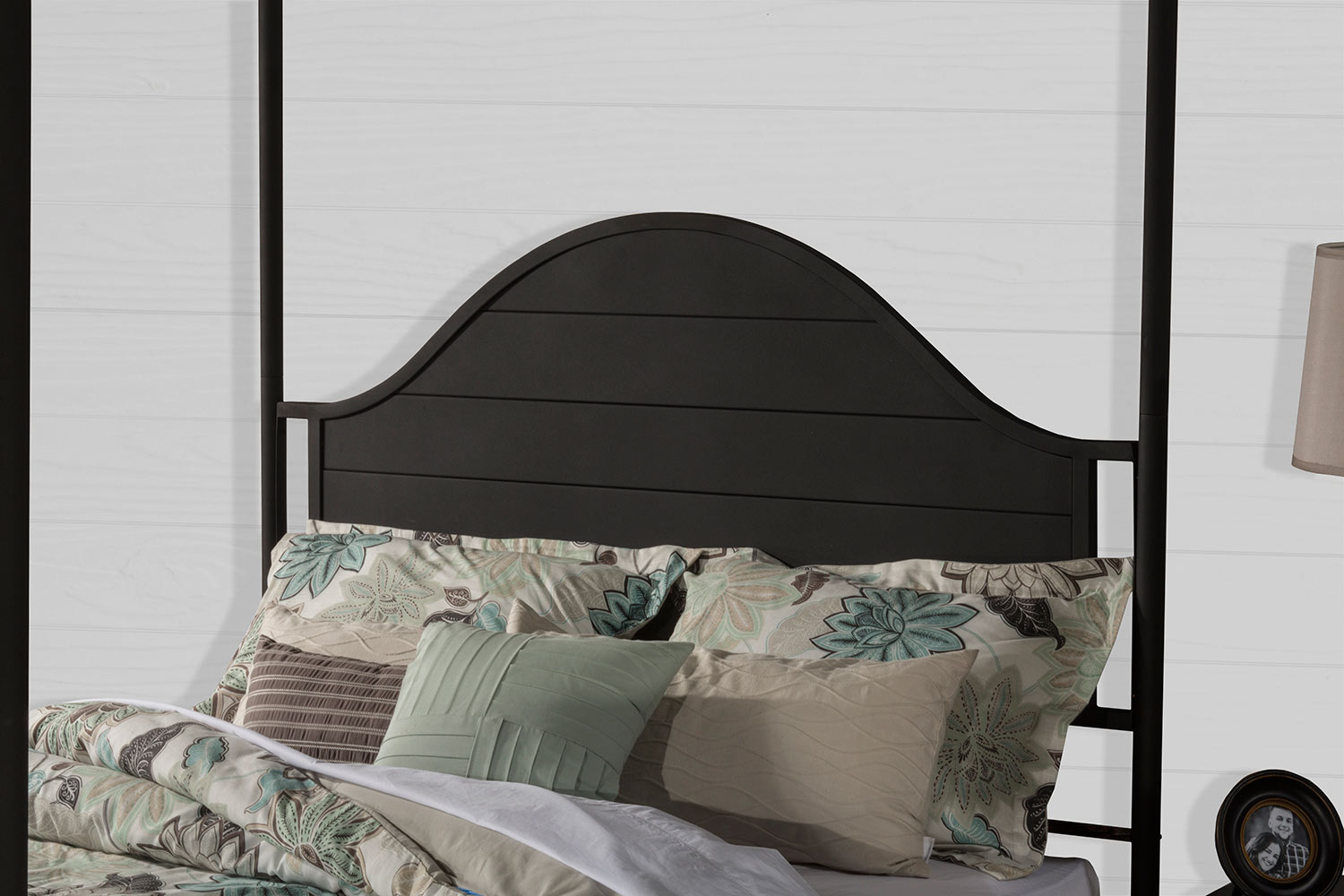 Hillsdale Cumberland Canopy Bed - Textured Black