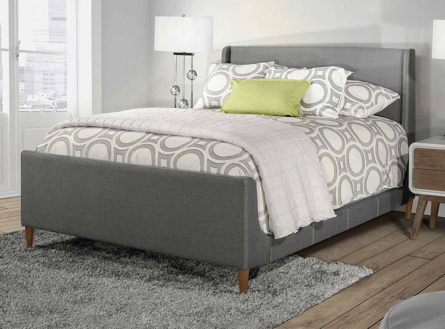 Hillsdale Denmark Bed - Linen Charcoal
