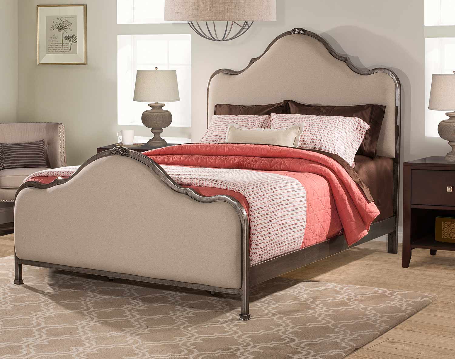 Hillsdale Delray Bed - Aged Steel