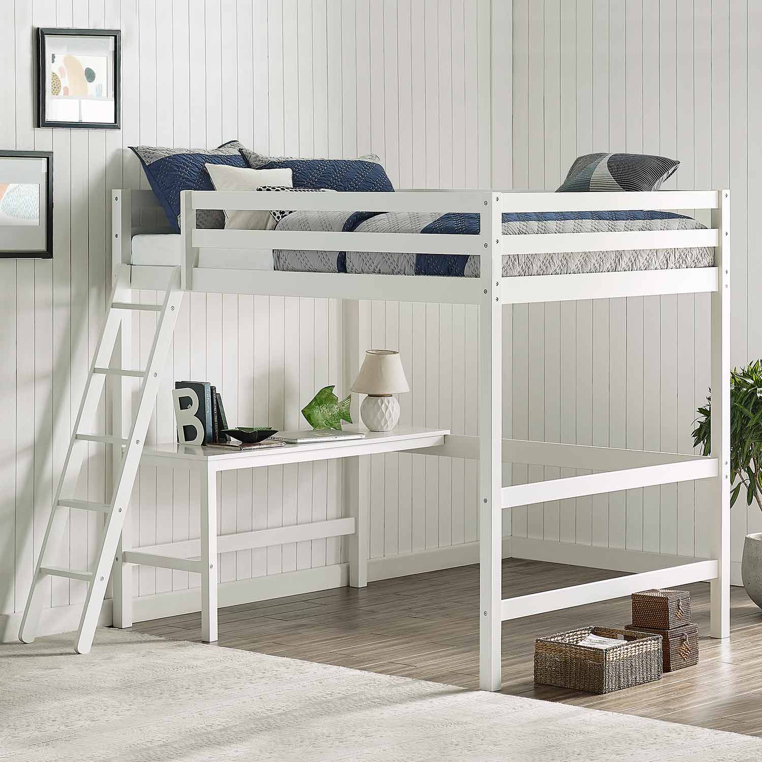 Hillsdale Caspian Full Loft Bed - White