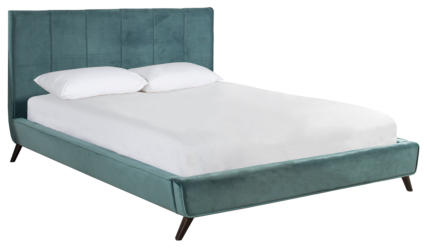 Hillsdale Aussie Platform Bed - Teal Velvet