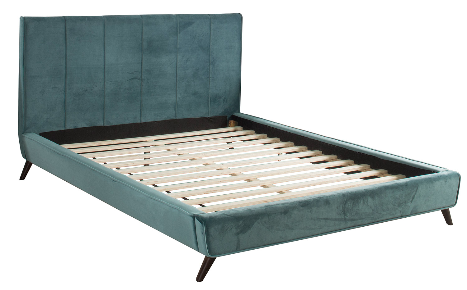 Hillsdale Aussie Platform Bed - Teal Velvet