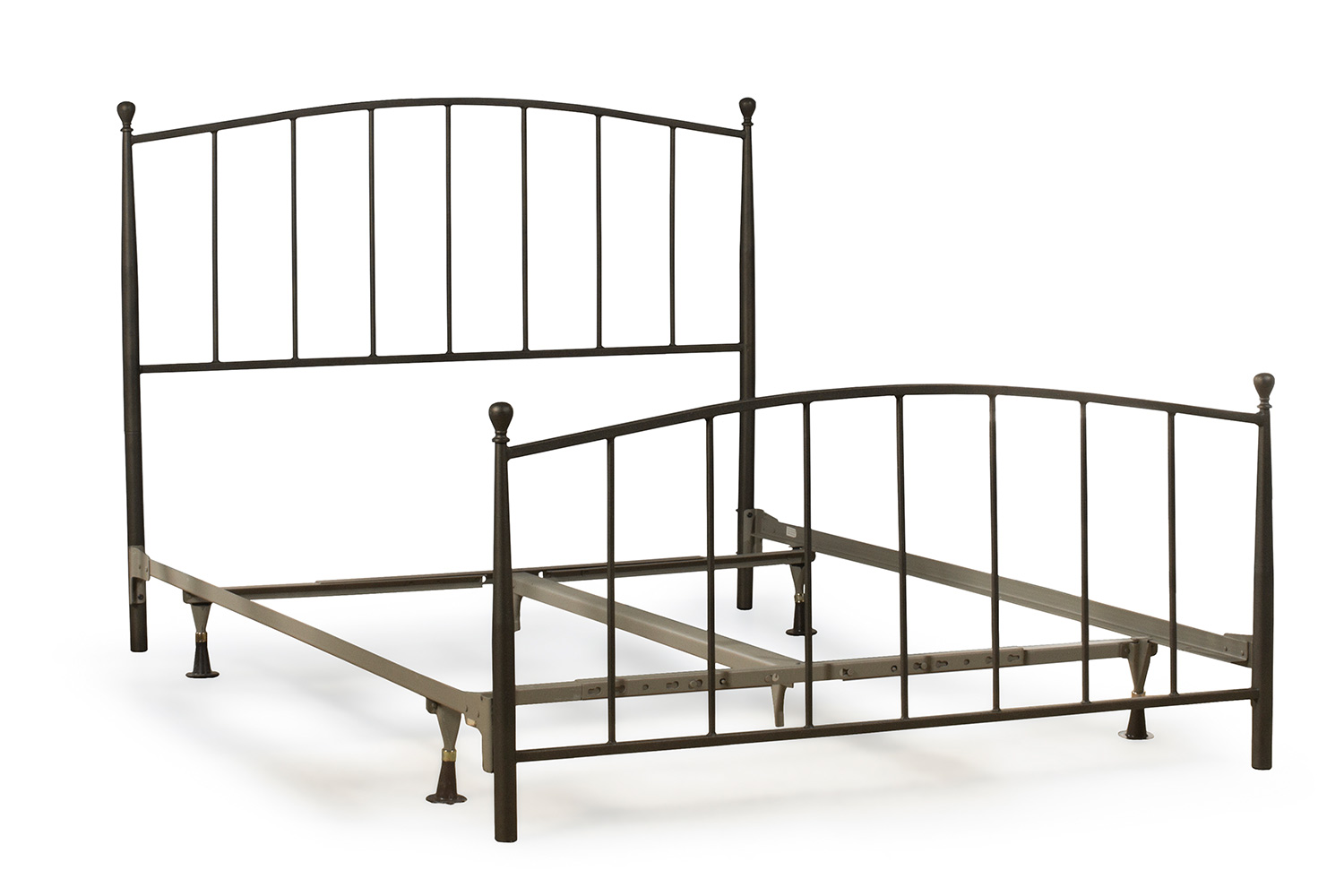 Hillsdale Warwick Metal Bed with Frame - Gray Bronze
