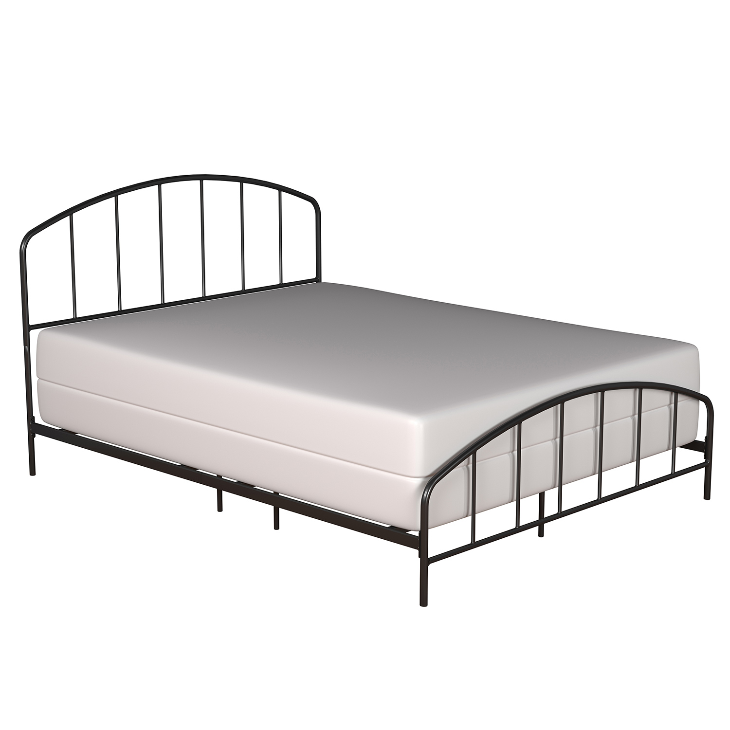 Hillsdale Tolland Metal Bed with Arched Spindle Design - Black