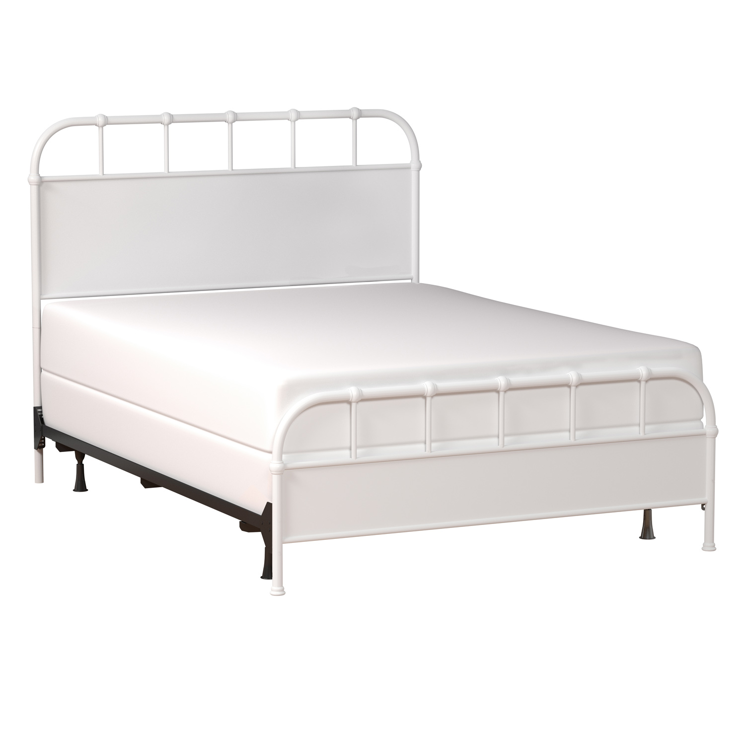 Hillsdale Grayson Metal Bed - Textured White