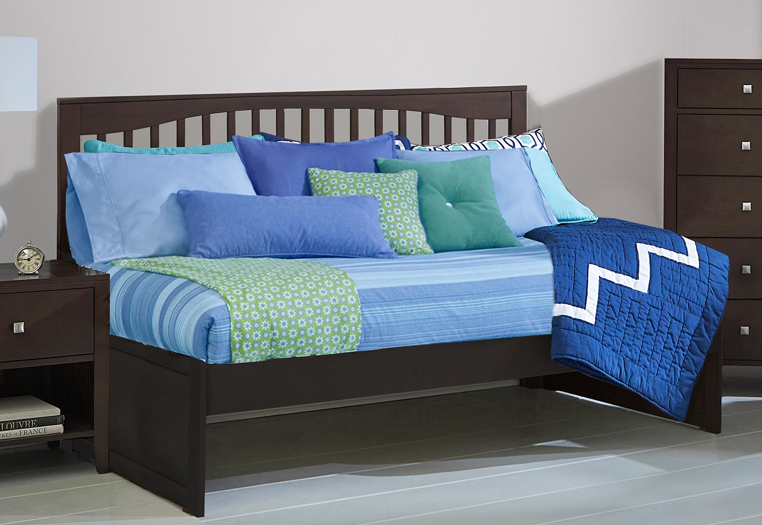 NE Kids Pulse Mission Twin Daybed - Chocolate