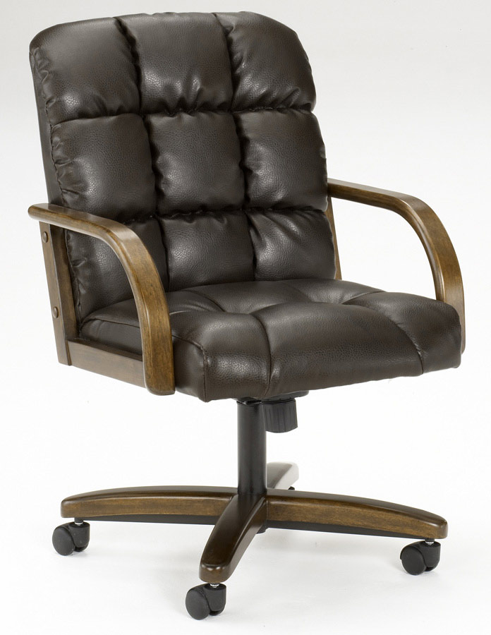 Hillsdale Frankfort Leather Caster Chair