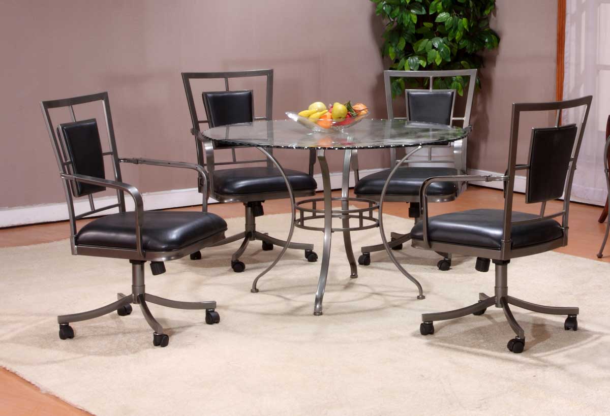 Hillsdale Auckland Glass Top Dining Collection Hillsdale Auckland Glass Top Dining Collection