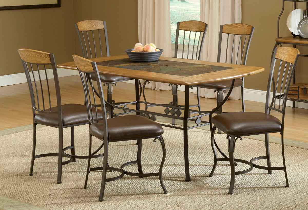 Hillsdale Lakeview Rectangle Dining Set with Wood Chair