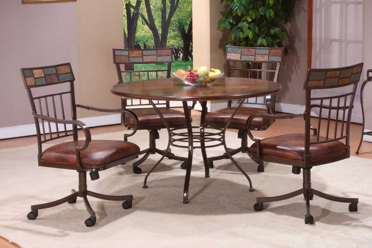 Hillsdale Montero Round Dining Set with Wood Top Hillsdale Montero Round Dining Set with Wood Top