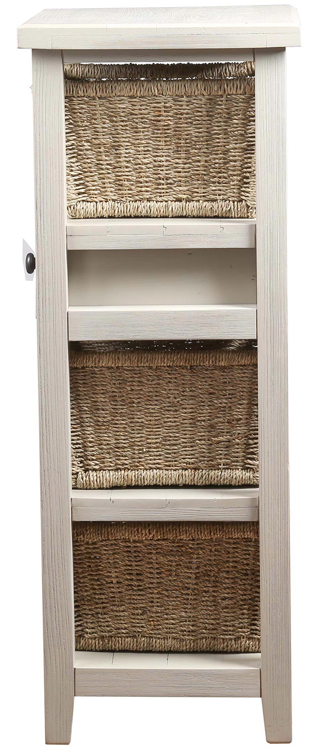 Hillsdale Tuscan Retreat Basket Stand with 3-Basket - Taupe