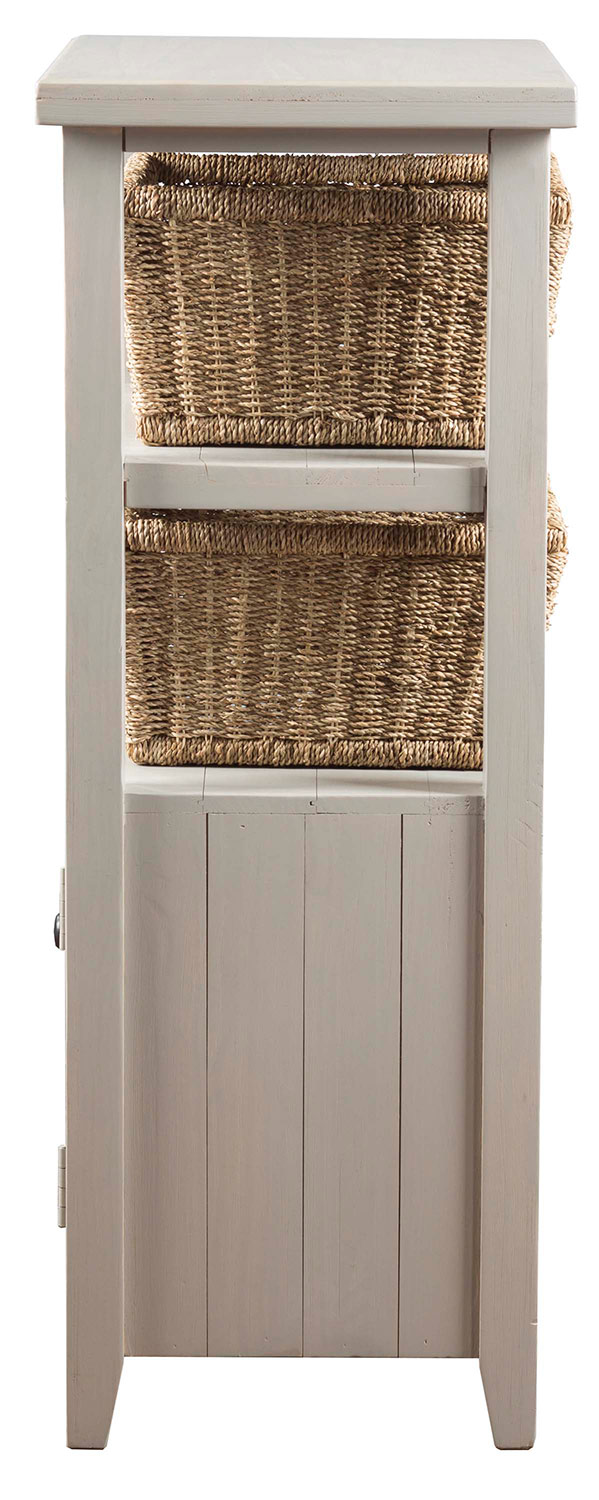 Hillsdale Tuscan Retreat Basket Stand with 2-Basket - Taupe