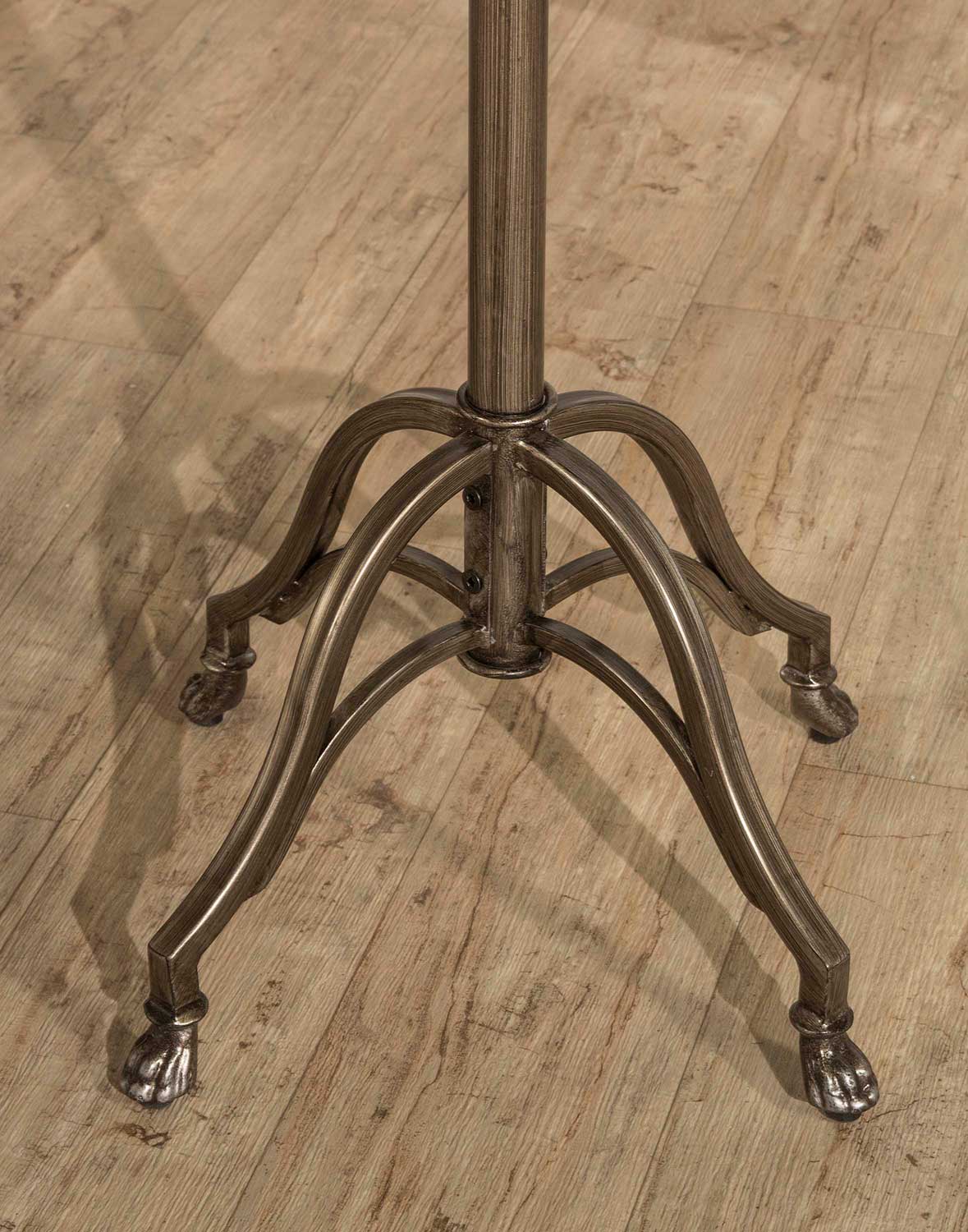 Hillsdale Clairview Round End Table - Brown/Gray