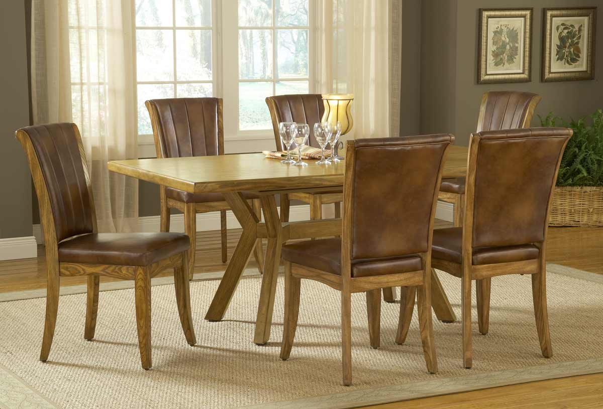 Hillsdale Grand Bay Rectangle Dining Set with Dining Chair - Oak Hillsdale Grand Bay Rectangle Dining Set with Dining Chair - Oak