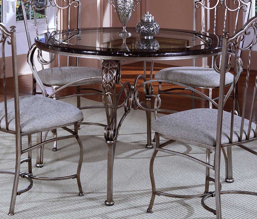 Hillsdale Ambrosia Marble Dining Table