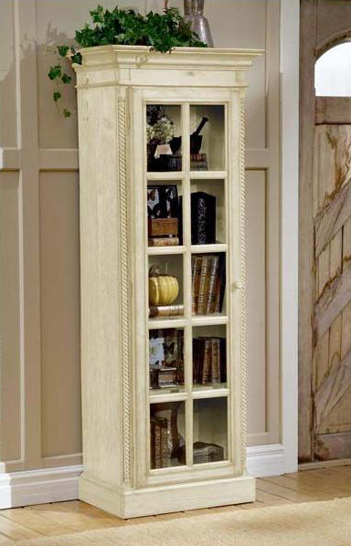 Hillsdale Wilshire Small Library Cabinet - Antique White