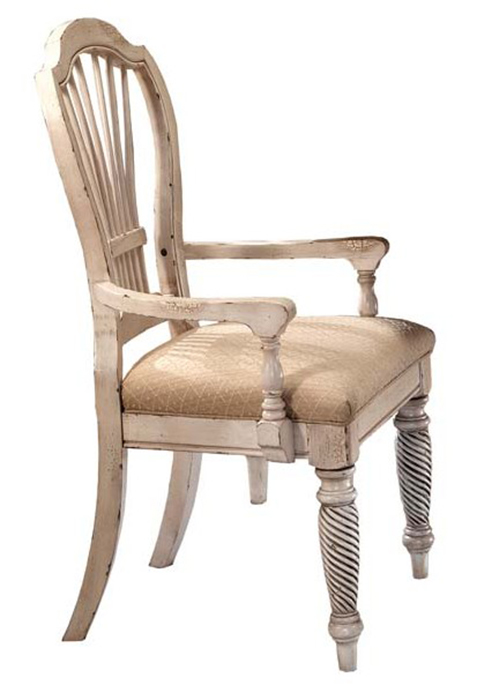 Hillsdale Wilshire Arm Chair - Antique White