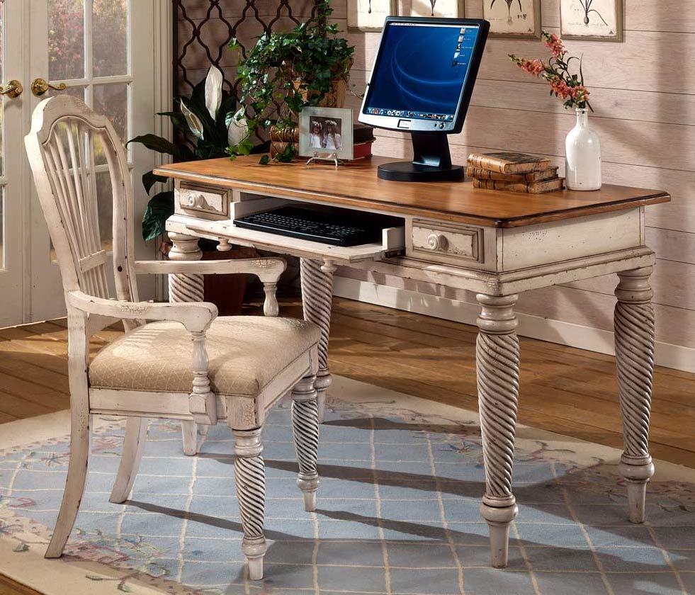 Hillsdale Wilshire Desk Set - Antique White