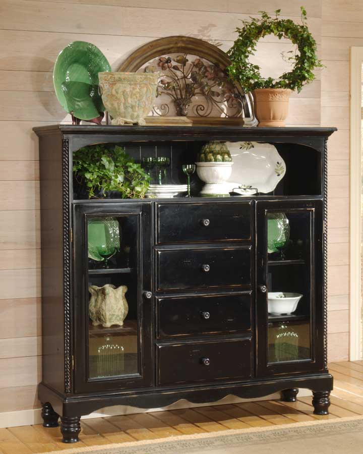 Hillsdale Wilshire Four Drawer Bakers Cabinet - Rubbed Black