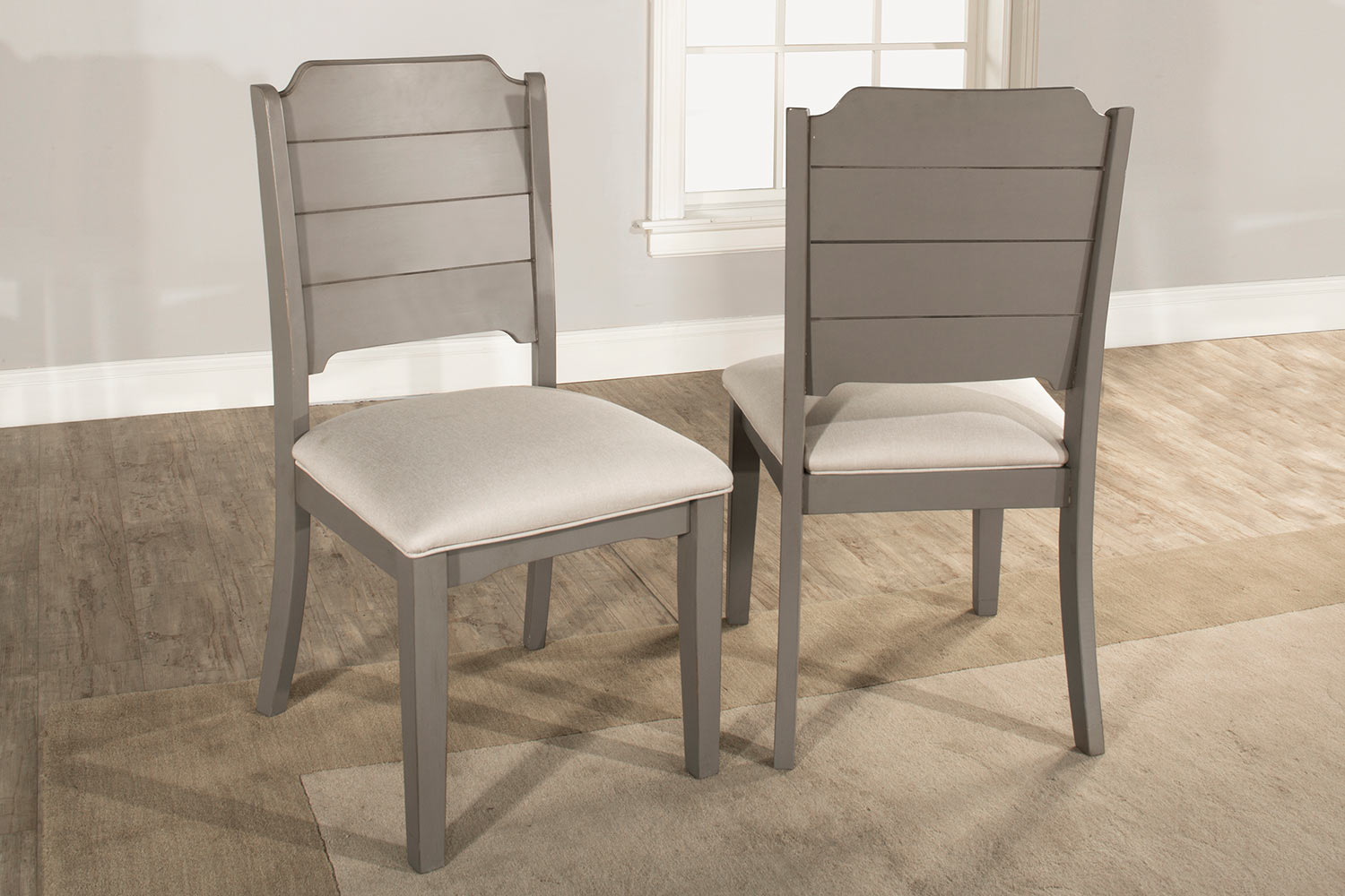 Hillsdale Clarion Dining Chair - Distressed Gray - Fog Fabric