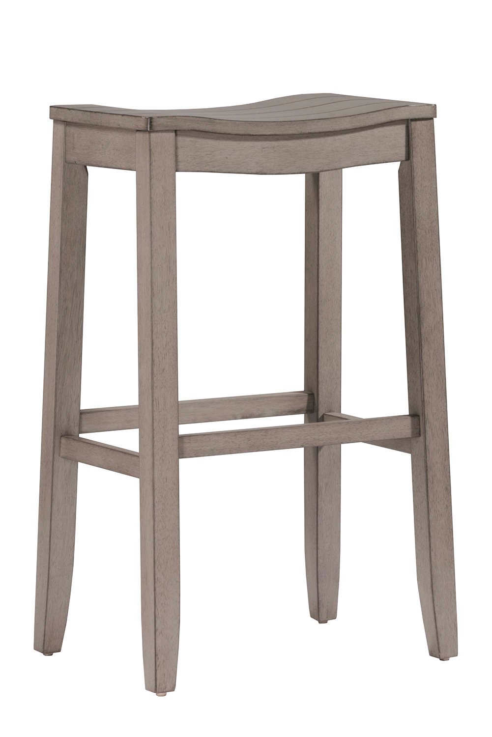 Hillsdale Fiddler Non-Swivel Backless Bar Stool - Aged Gray