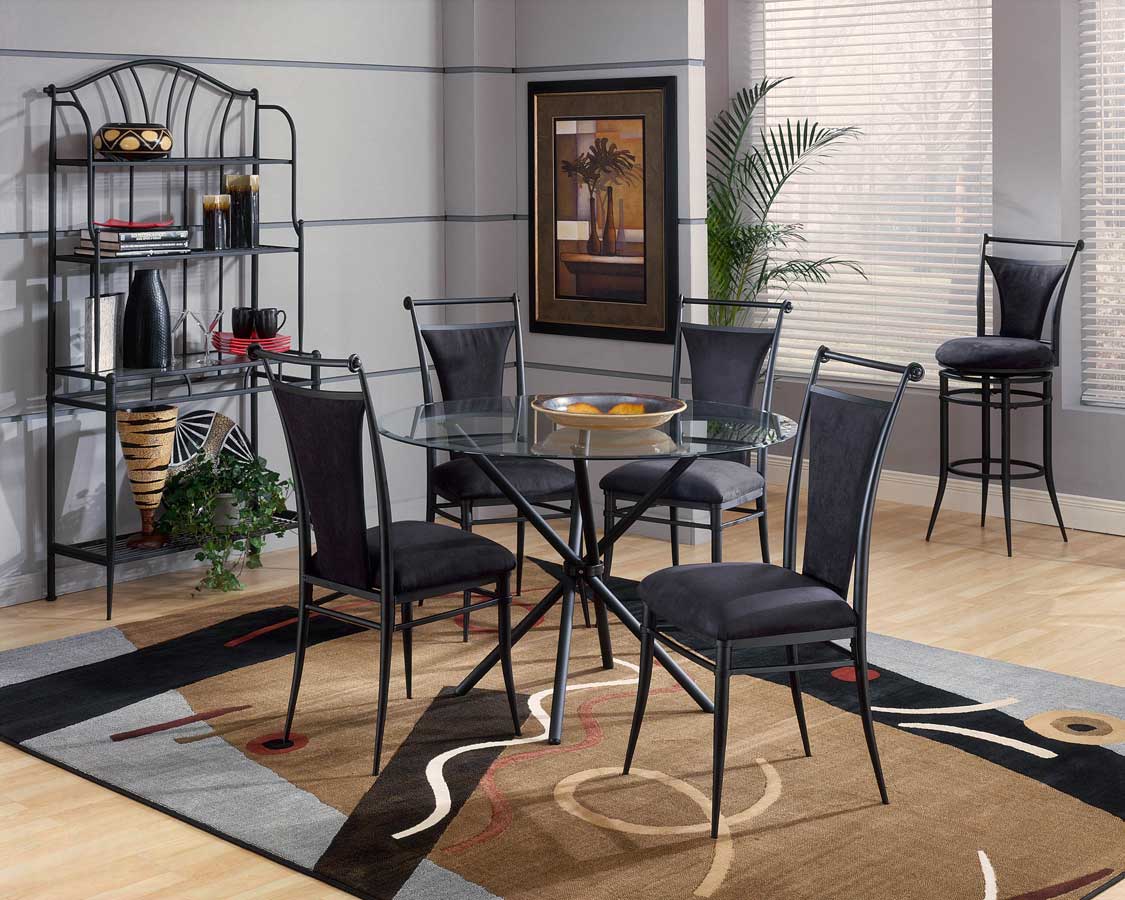 Hillsdale Cierra Round Dining Collection - Black Hillsdale Cierra Round Dining Collection - Black