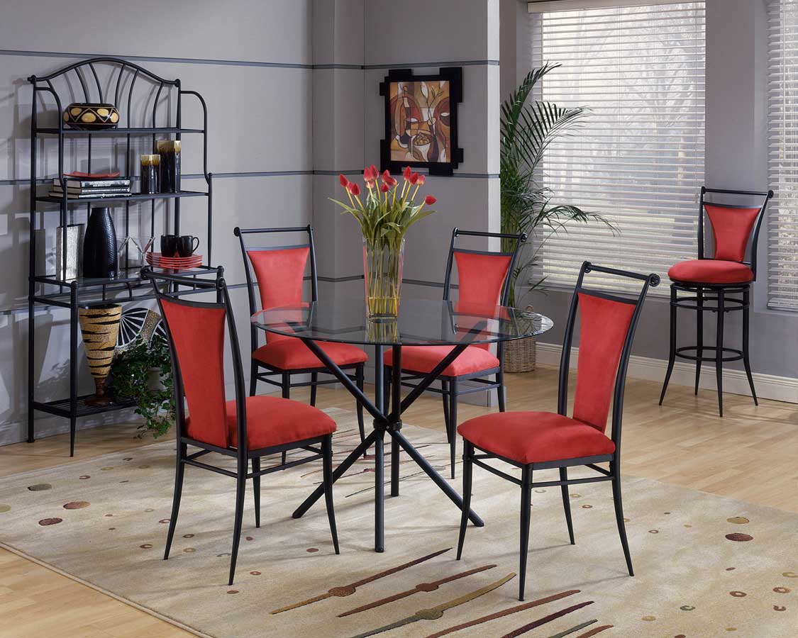 Hillsdale Cierra Round Dining Collection - Flame Hillsdale Cierra Round Dining Collection - Flame