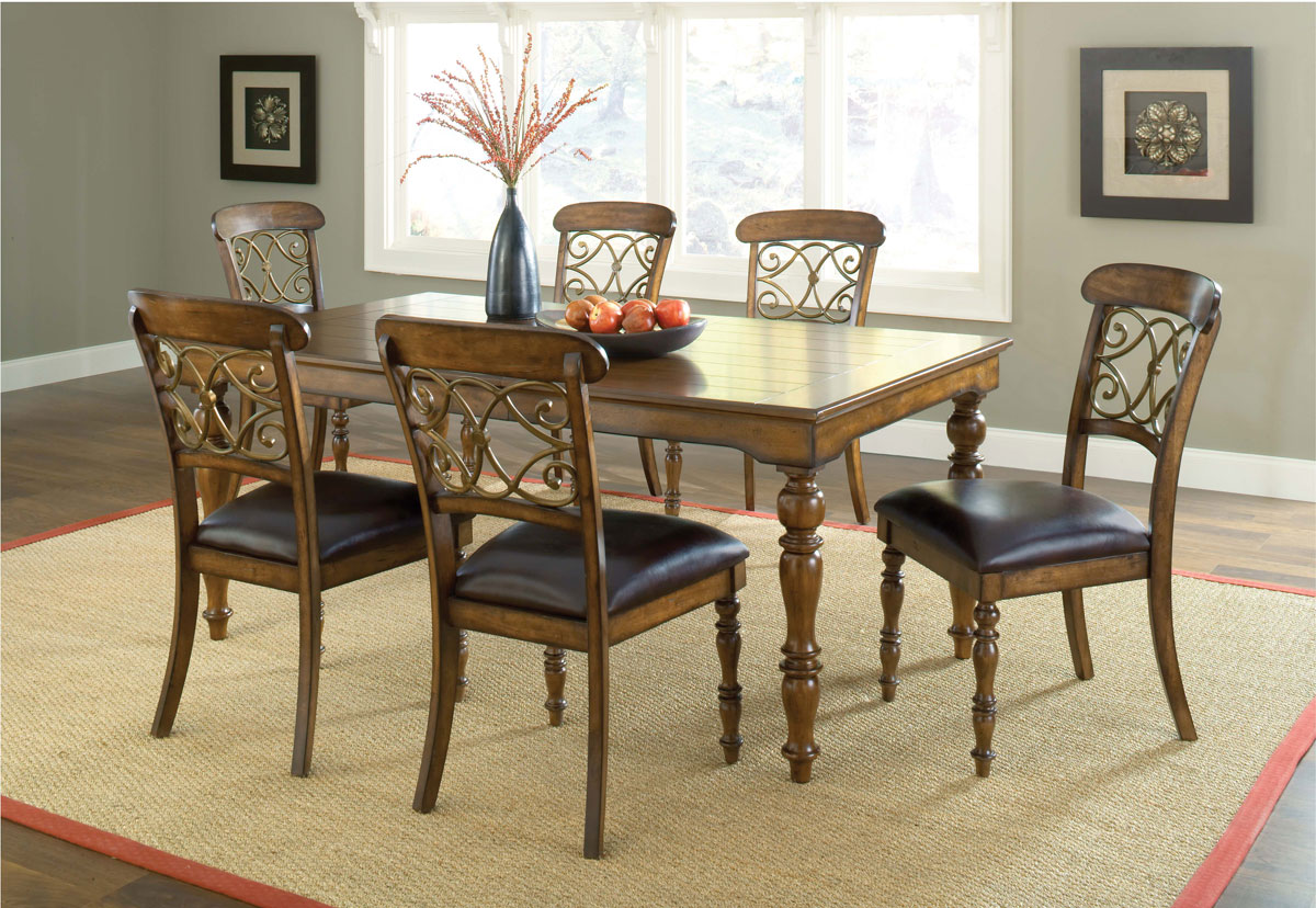 Hillsdale Bergamo Dining Set B - Weathered Brown Hillsdale Bergamo Dining Set B - Weathered Brown