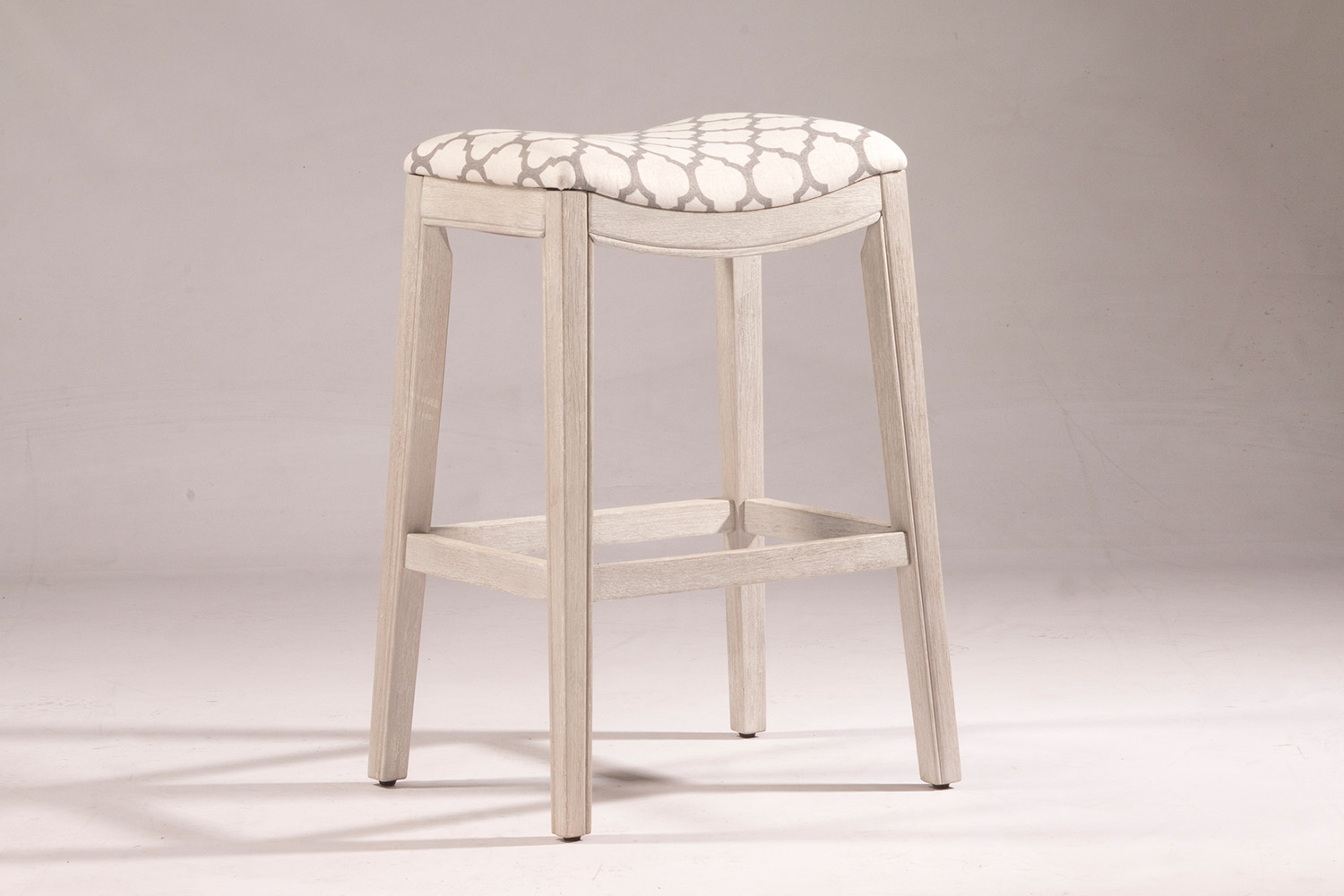 Hillsdale Sorella Wood Backless Counter Height Stool - White Wire Brush