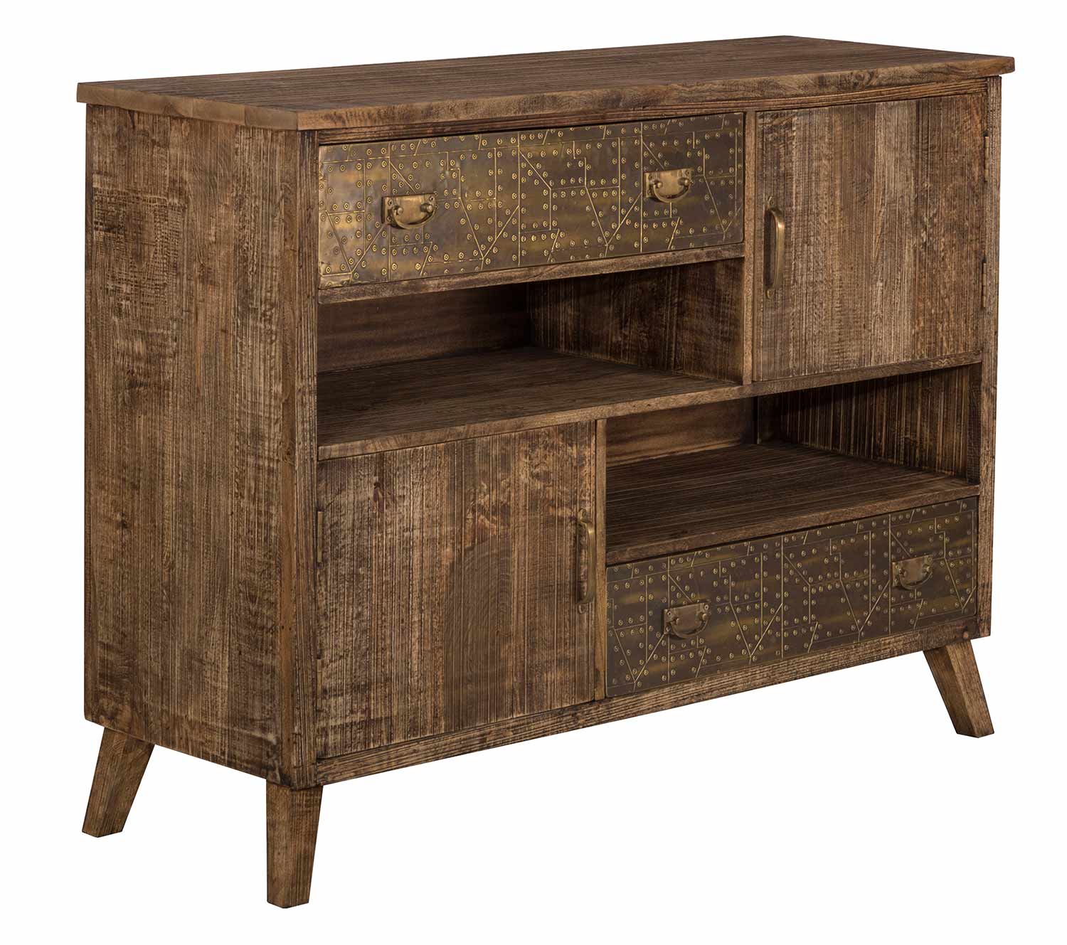 Hillsdale Lavelle 2-Door and Drawers Cabinet - Rough Sewn Oak