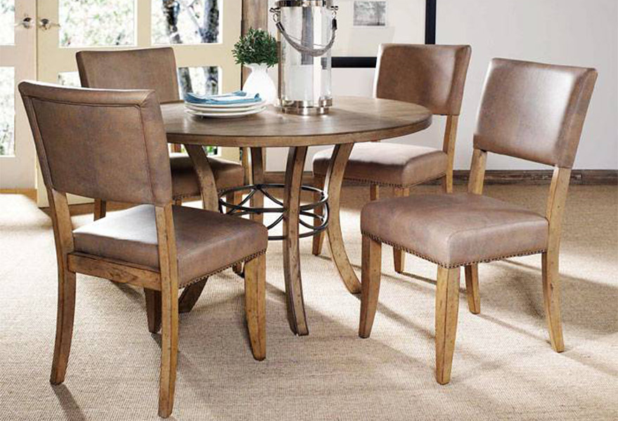 Hillsdale Charleston Round Dining Set With Parson Dining Chair