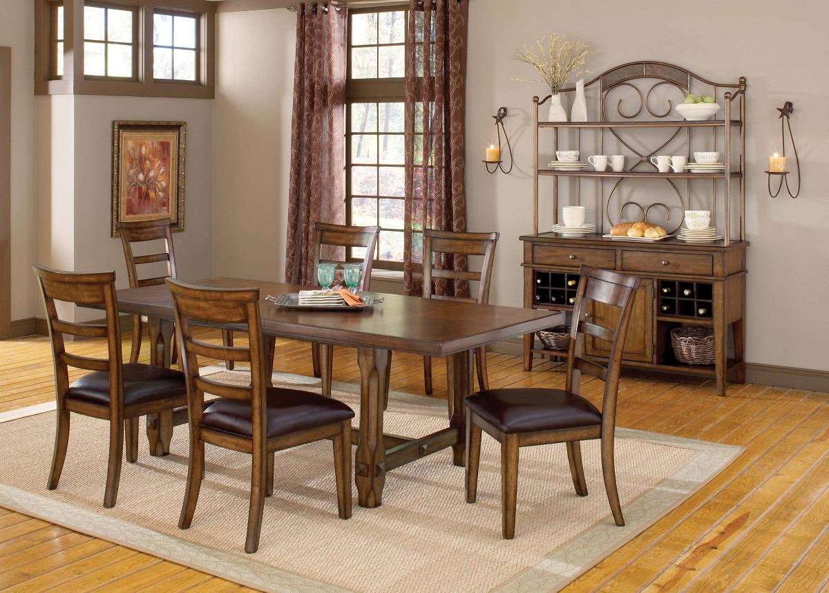 Hillsdale Villagio 7-Piece Dining Set - Dark Chestnut Hillsdale Villagio 7-Piece Dining Set - Dark Chestnut