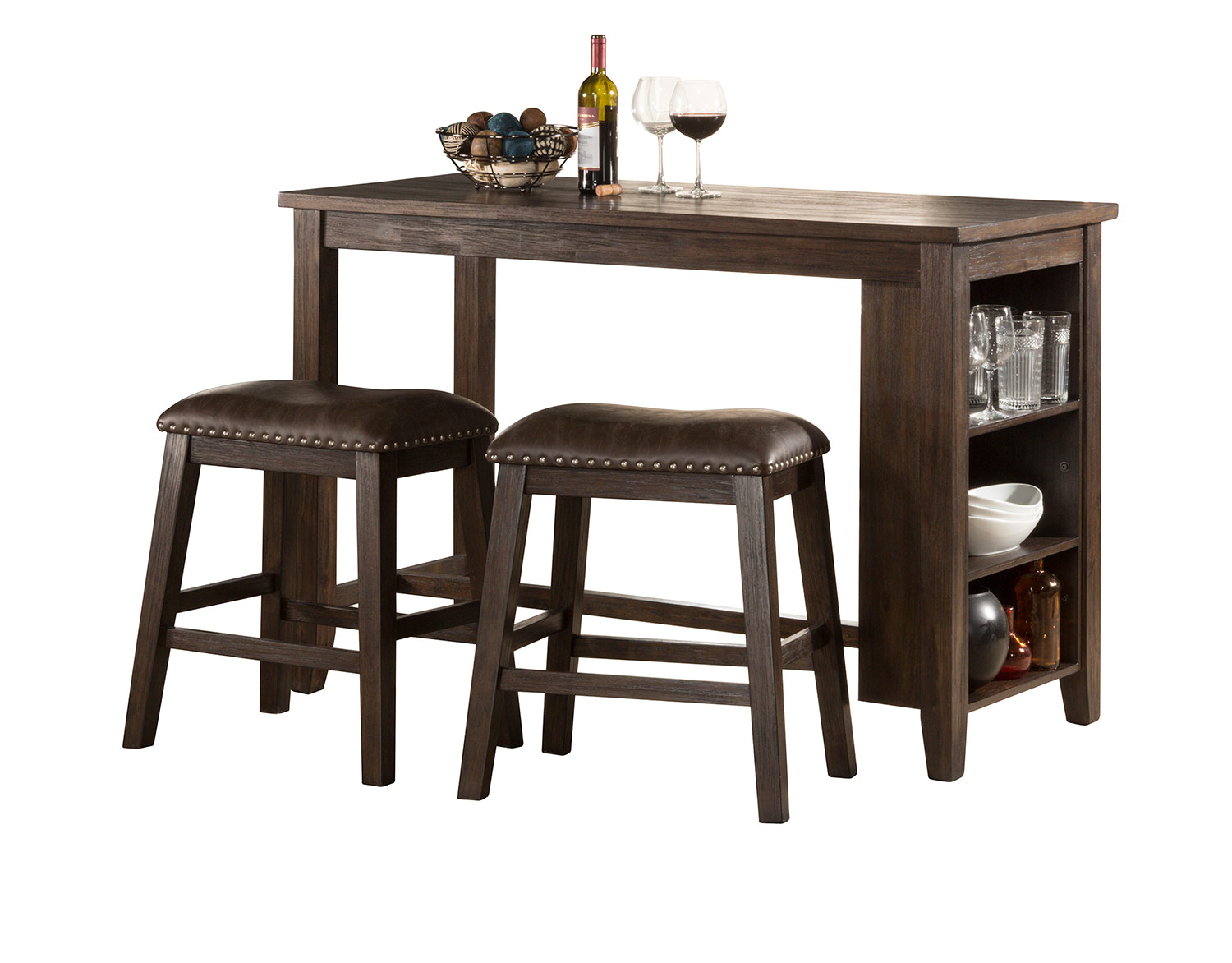 Hillsdale Spencer 3 Piece Counter Height Dining Set with Backless