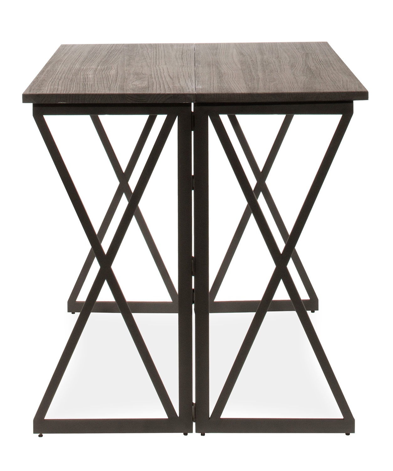 Hillsdale East Glenn Flip Top Counter Height Table - Charcoal