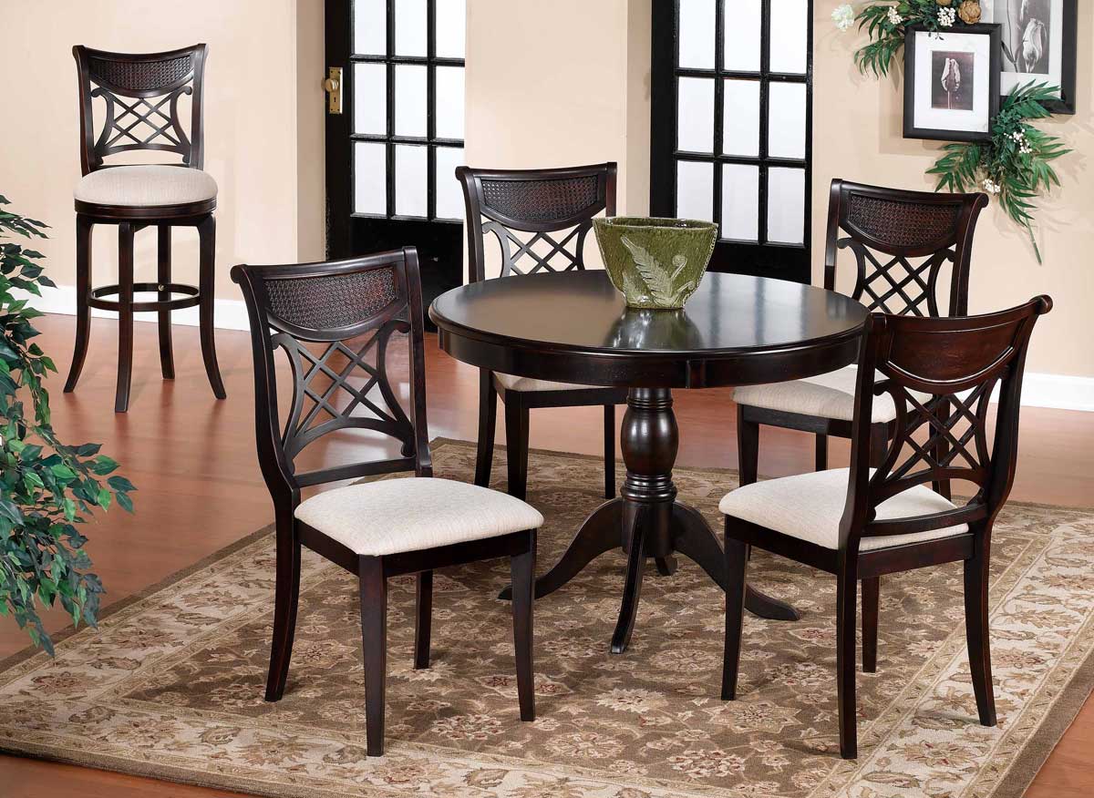 Hillsdale Glenmary Round Dining Collection - Dark Cherry Hillsdale Glenmary Round Dining Collection - Dark Cherry