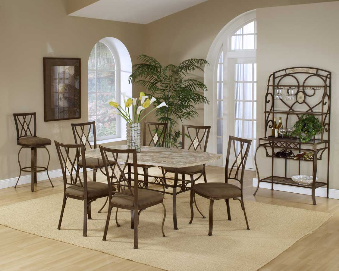 Hillsdale Brookside Diamond Fossil Back Dining Chair