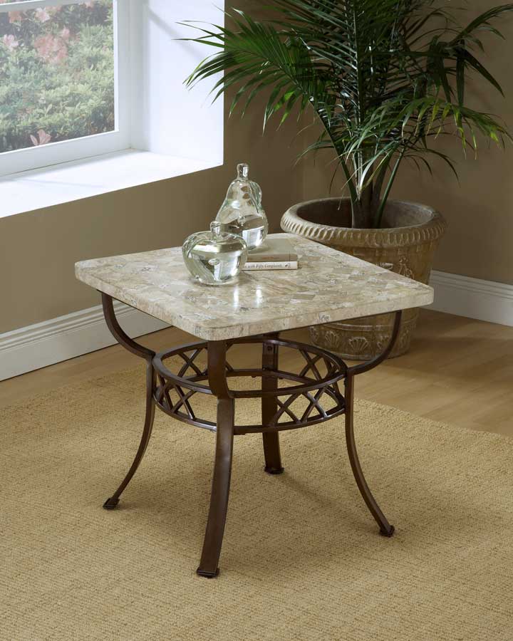 Hillsdale Brookside Fossil End Table
