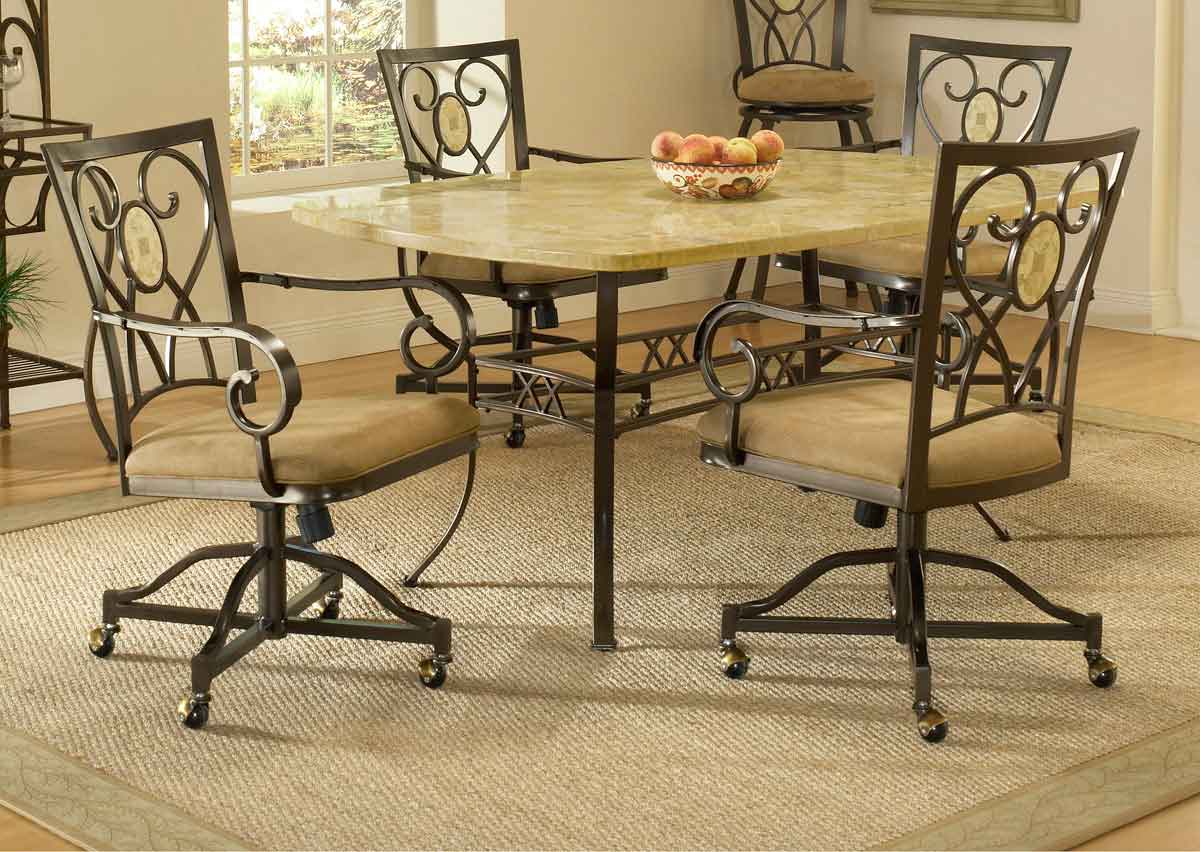 Hillsdale Brookside Rectangle Dining Collection - Oval Caster Chair