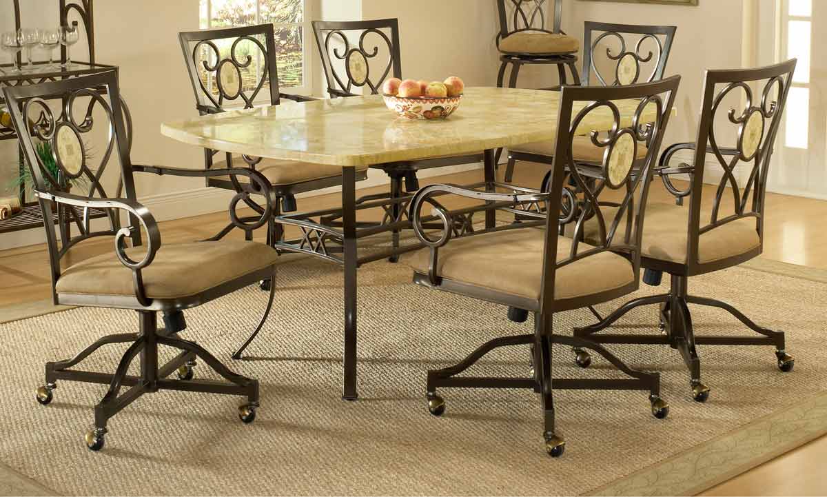 Hillsdale Brookside Rectangle Dining Collection - Oval Caster Chair